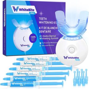 Whitebite Pro Teeth Whitening Kit for Sensitive Teeth with LED Light