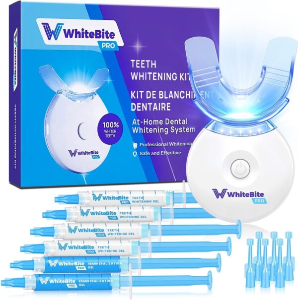 Whitebite Pro Teeth Whitening Kit for Sensitive Teeth with LED Light