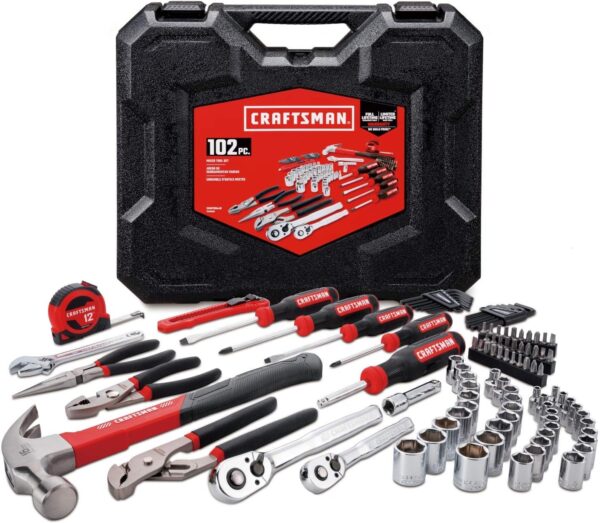 CRAFTSMAN Home Tool Set/Mechanics Tools Kit, 102-Piece