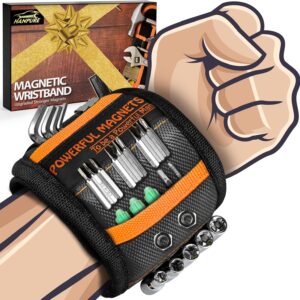 Tools Gifts for Men Stocking Stuffers Christmas - Magnetic Wristband for Holding Screws Wrist Magnet Tool Belt Holder Cool Gadgets